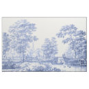 Search for blue toile fabric French