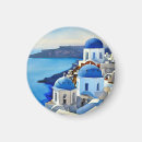 Search for santorini magnets Watercolor