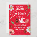 Search for love bug birthday invitations Watercolor