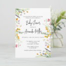 Search for colourful flowers baby shower invitations Boho floral