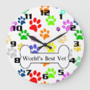 Search for paw print clocks Vet
