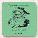 Search for vintage santa coasters Green