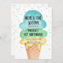 Search for cone birthday invitations Ice cream