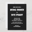 Search for goth bridal shower invitations Black