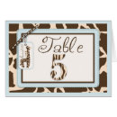 Search for safari table cards Giraffe