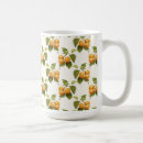 Search for orange fruit mugs Green leaves