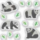 Search for panda illustration stickers Wildlife