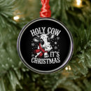 Search for funny cow christmas tree decorations 2025