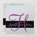 Search for purple black silver wedding invitations Elegant