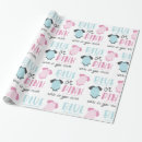 Search for gender reveal wrapping paper Cute
