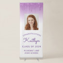Search for purple graduation banners Congratulations graduate