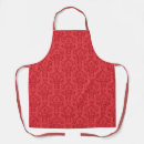 Search for red damask aprons Pattern