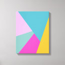 Search for pink and teal canvas prints Colourful