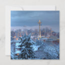 Search for winter cityscape cards Seattle