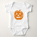 Search for halloween baby bodysuits Jack o lantern