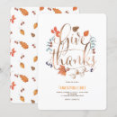 Search for modern thanksgiving invitations Autumn