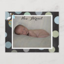 Search for arrival horizontal postcards Blue