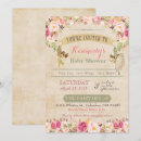 Search for vintage fairy baby shower invitations Floral