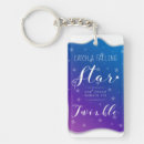 Search for twinkling stars key rings Night