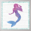 Search for mermaid posters Watercolor
