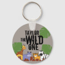 Search for zoo animals key rings Illustration