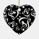 Search for treble clef christmas tree decorations Black