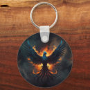 Search for phoenix bird key rings Flames
