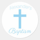 Search for cross baptism stickers Baby blue