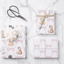 Search for kittens wrapping paper Pink