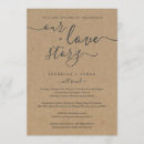 Search for love story invitations Rustic