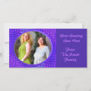 Search for purple background cards Blue