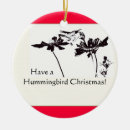 Search for hummingbird christmas tree decorations Red