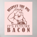 Search for funny pig posters Bacon