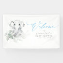 Search for elephant baby shower decoration banners Silver