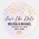 Search for confetti wedding stickers Watercolor
