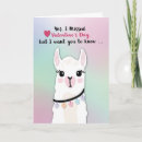 Search for alpaca valentines day cards Llama