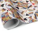 Search for playing card wrapping paper Black