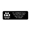 Search for cat paws return address labels Funny