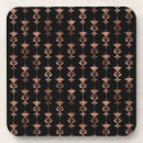 Search for black flowers coasters Retro