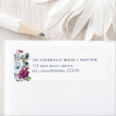 Search for purple and blue wedding return address labels Elegant