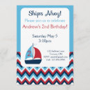 Search for nautical 1st birthday invitations Two