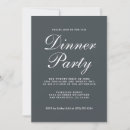 Search for black dinner party invitations Modern typography