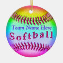 Search for cute softball christmas tree decorations Team