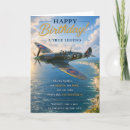 Search for aviation birthday cards Spitfire