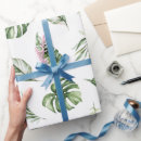 Search for tropical wrapping paper Monstera leaf