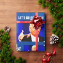 Search for lets go brandon christmas wrapping paper Joe biden
