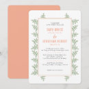 Search for green leaves border wedding invitations Elegant