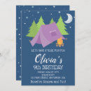 Search for girls glamping invitations Sleepover