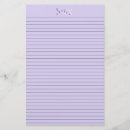 Search for purple stationery paper Initial