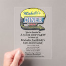 Search for retro 50s birthday invitations Diner